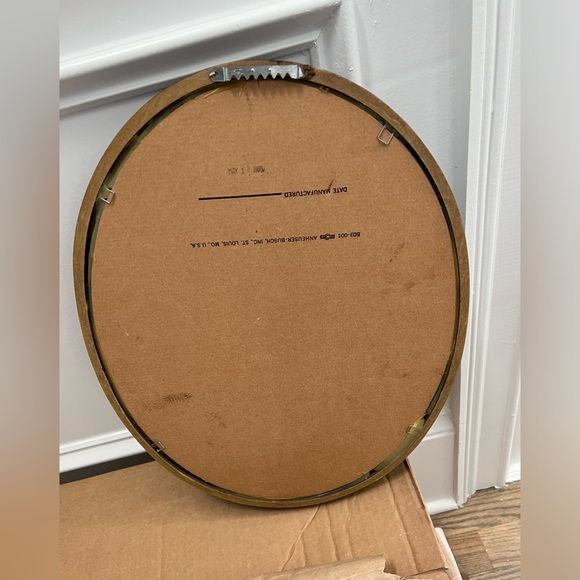 Vintage Carlsberg Beer Sign Mirror with Wood Frame Copenhagen - Picture 6 of 8